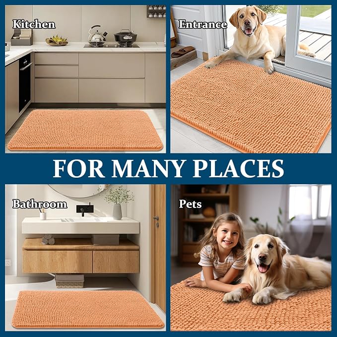 OLANLY Dog Door Mat for Muddy Paws 30x20, Absorbs Moisture and Dirt, Absorbent - Image 8
