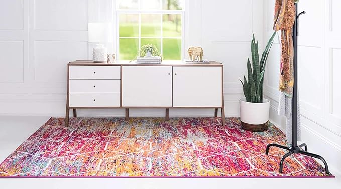 Unique Loom Trellis Frieze Collection Area Rug - Image 4