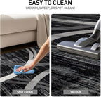 Rugshop Modern Wavy Circles Design Round Rug, Non-Shedding Carpet - Image 6