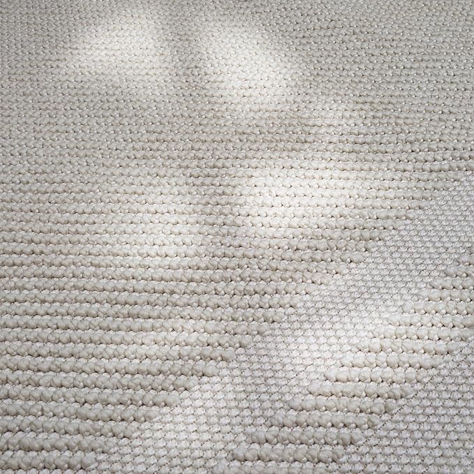 CAMILSON Micro Loop Rug 8x10 Modern Luxury Bordered Area Rugs Soft High and Low - Image 4