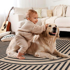 Tangsoo Rainbow Easy Jute Rug, 2x3 Washable Small Area Outdoor Rug - Image 9
