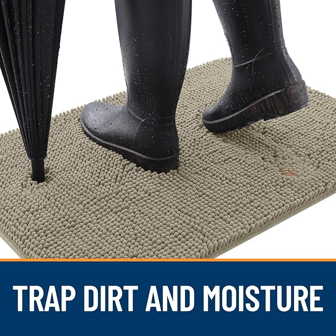 OLANLY Dog Door Mat for Muddy Paws 44x24, Absorbs Moisture and Dirt, Absorbent - Image 2