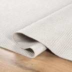 CAMILSON Easy Jute Rug 8x10, Indoor Outdoor Off-White Farmhouse Area Rugs - Image 3