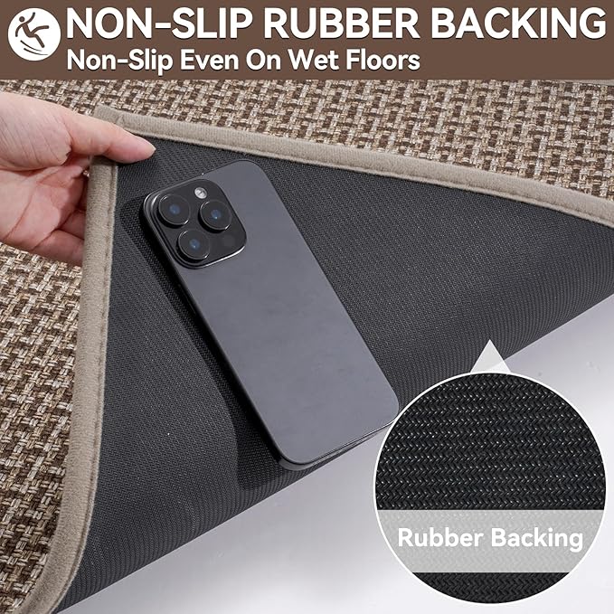 Indoor Door Mat 36x60 Dirt Resistant and Absorbent, Non-Slip Rubber Backing - Image 7