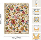 8x10 Machine Washable Area Rug for Living Room, Kids and Pets Friendly for - Image 2
