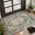 AMOAMI-2X3 Small Rug-Washable Rugs Entryway Mat Indoor-Soft Vintage Non Slip by AMOAMI
