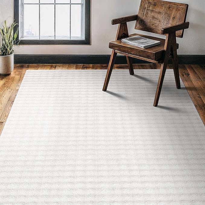 CAMILSON Modern White Non Slip Rug 3x5 Ultra Soft High Pile Area Rugs Non Skid by CAMILSONIndoorOutdoorAreaRugs