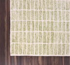 Hand-Tufted 100% Wool Area Rug – Unique Modern Geometric Grid Pattern, Soft - Image 3