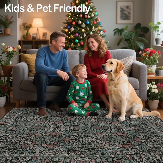 Extra Large 10x14 Area Rug for Living Room, Washable Rugs for Dining Room - Image 8