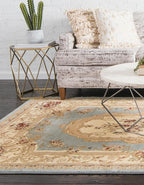 Rugs.com Chateau Collection Rug – 8' x 11' Light Blue Medium Rug Perfect - Image 10