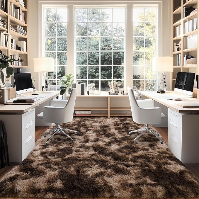 Upgrade Non-Slip Plush Rugs for Living Room, Soft Shaggy Carpets for Living Room - Image 7