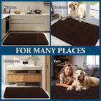 OLANLY Dog Door Mat for Muddy Paws 24x16, Absorbs Moisture and Dirt, Absorbent - Image 8