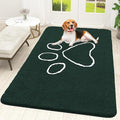 OLANLY Dog Door Mat for Muddy Paws 70x46, Paw Print Design, Absorbs Moisture by OLANLY