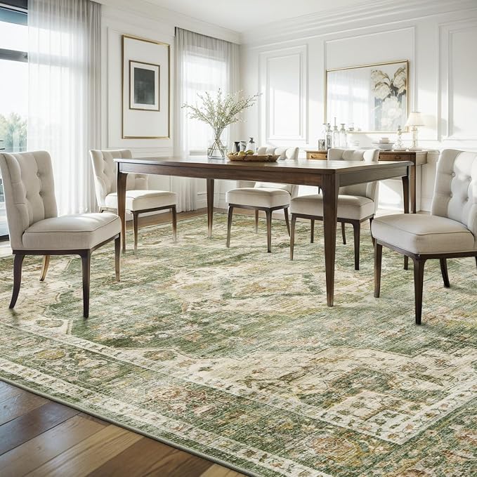 AMOAMI-3X5 Area Rug-Soft Washable Vintage Throw Accent Rugs - Image 6