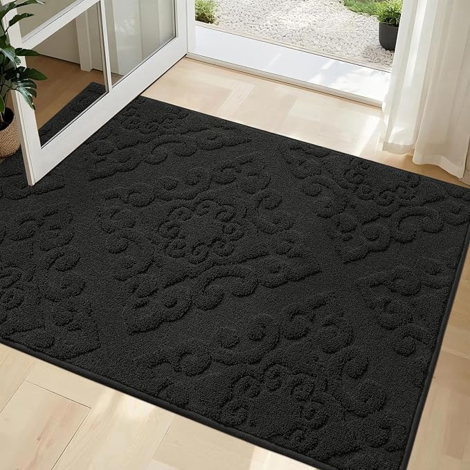 COSY HOMEER Door Mat 32”x48”, Absorbent Dirt Trapper Entryway Rugs, Non-Slip - Image 9