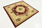 Unique Loom Versailles Collection Traditional Classic Floral Motif Area Rug - Image 4