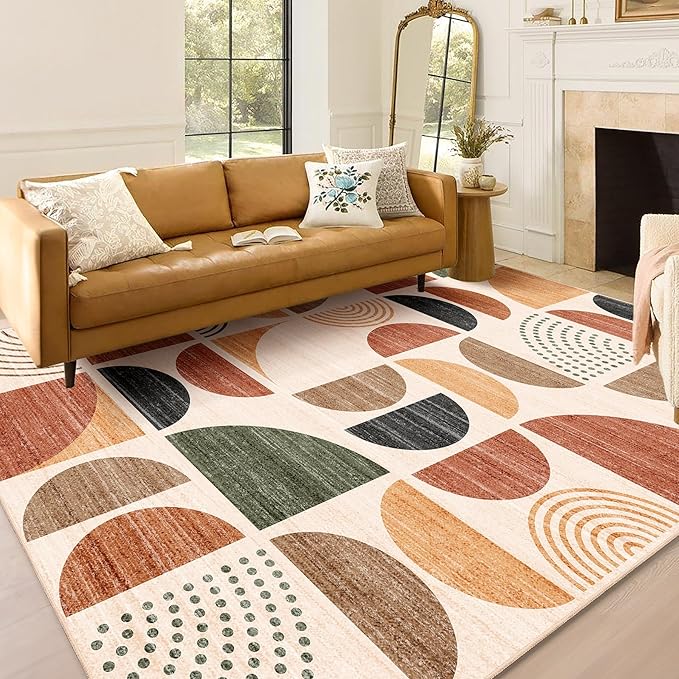 MUJOO 5x7 Area Rugs Washable, Boho Rugs - Image 3