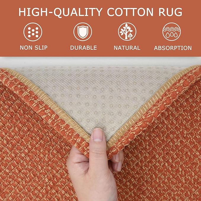KOZYFLY Runners for Hallways 3x8 ft Washable Kitchen Runner Non Slip Rubber - Image 6