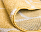 Rugs.com Lattice Frieze Collection Rug – 6' Round Yellow Medium Rug Perfect - Image 6