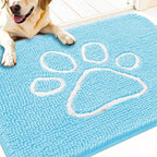 OLANLY Dog Door Mat for Muddy Paws 30x20, Paw Print Design, Absorbs Moisture by OLANLY