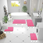 OLANLY Bathroom Rugs 47x17, Extra Soft Absorbent Chenille Bath Rugs, Rubber - Image 8