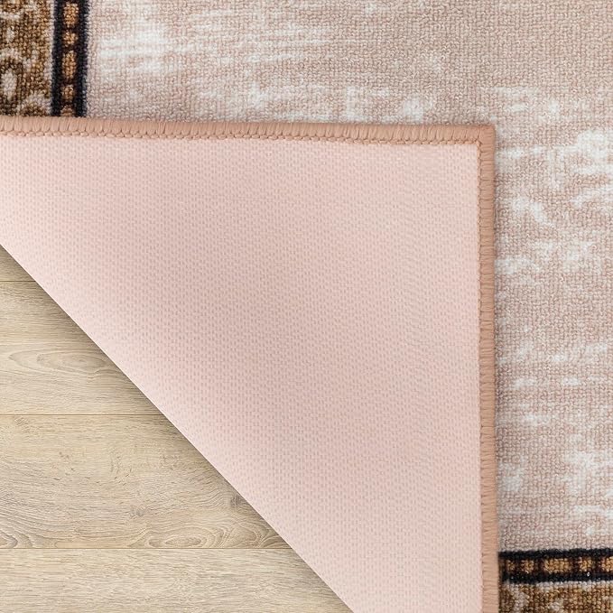 Antep Rugs Alfombras Bordered Modern 2x7 Non-Slip Low Pile Rubber Backing - Image 4