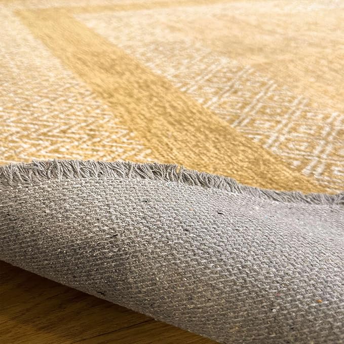 Alfa Rich 7x10 Amber Gold Washable Area Rugs - Image 6