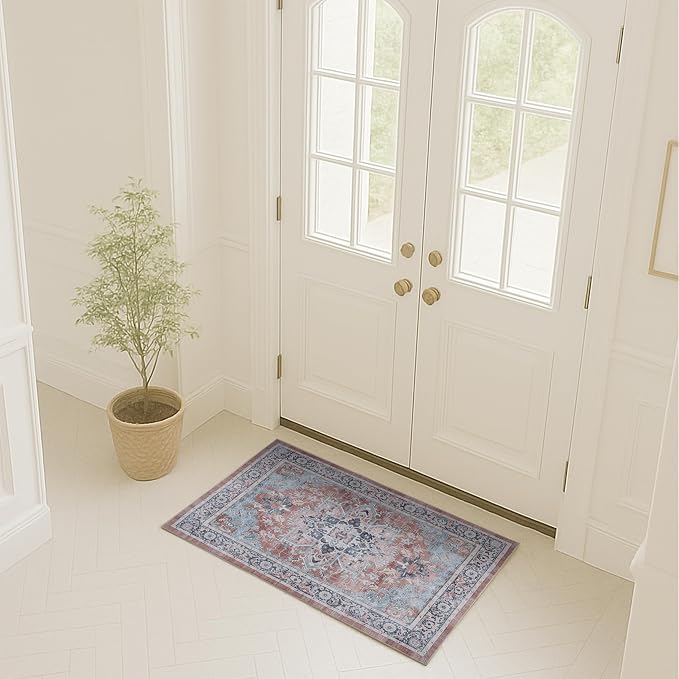 Fame Rugs Turkish Rug. Washable Vintage Oriental Antique Inspired Traditional by FameRugs