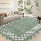 GarveeHome 4x6 Area Rug Small Washable Living Room Rug Scalloped Rug - Image 8