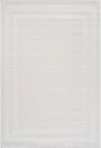 CAMILSON Micro Loop Rug 6x9 Modern Luxury Bordered Area Rugs Soft High and Low - Image 3