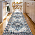 Runner Rug 2×8, Vintage Boho Rug, Ultra-Soft Low Pile, Non Slip, Stain by DomitapisRug