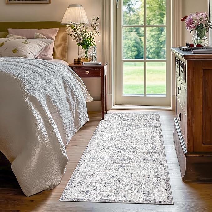 jinchan Kalen Runner Rug 2x6 Washable Hallway Rug Vintage Indoor Thin Retro - Image 4