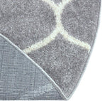 Rugs.com Lattice Frieze Collection Rug – 8' x 10' Oval Light Gray Medium Rug - Image 9
