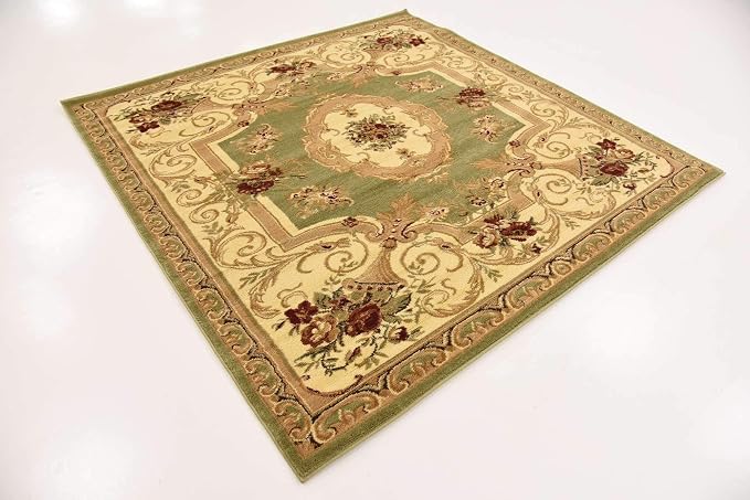 Unique Loom Versailles Collection Traditional Classic Floral Motif Area Rug - Image 4