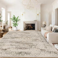 Washable Area Rugs for Living Room 4’x6’ Non Slip Low Pile Area Rugs for by RUGYHOME