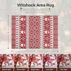 WITSHOCK Christmas Area Rugs for Living Room: 5x7 Stain Resistant Non-Slip - Image 2