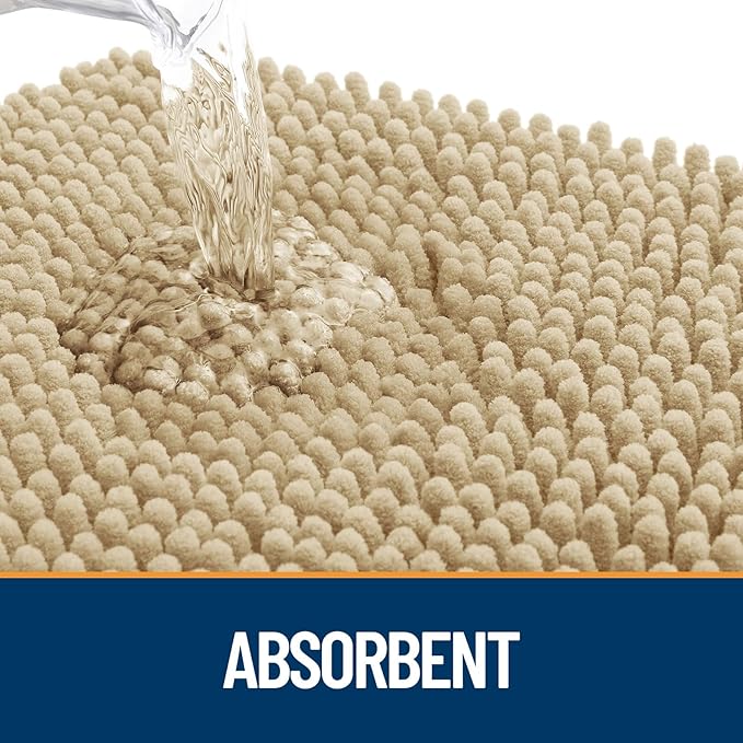 OLANLY Dog Door Mat for Muddy Paws 36x24, Paw Print Design, Absorbs Moisture - Image 3