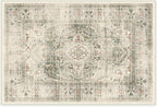 RUGGABLE Washable Vintage Area Rug – Sarrah Sage 2x3, Stain-Resistant, Non-Slip by RUGGABLE