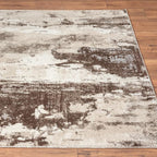 LUXE WEAVERS Euston Collection 7681 Brown 5x7 Modern Abstract Area Rug - Image 7