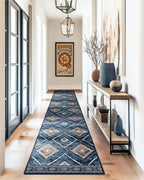 Area Rug 2x6 Rug Machine Washable Non-Slip Low Pile Print Pattern Western Rug - Image 7