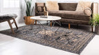 Unique Loom Taftan Collection Border Geometric Tribal Inspired Design Area Rug - Image 3