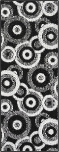 Custom Size Black Hallway Runner Rug | Cut to Length 2'3" x 6' | Non-Slip & by RemnazHomeDecor