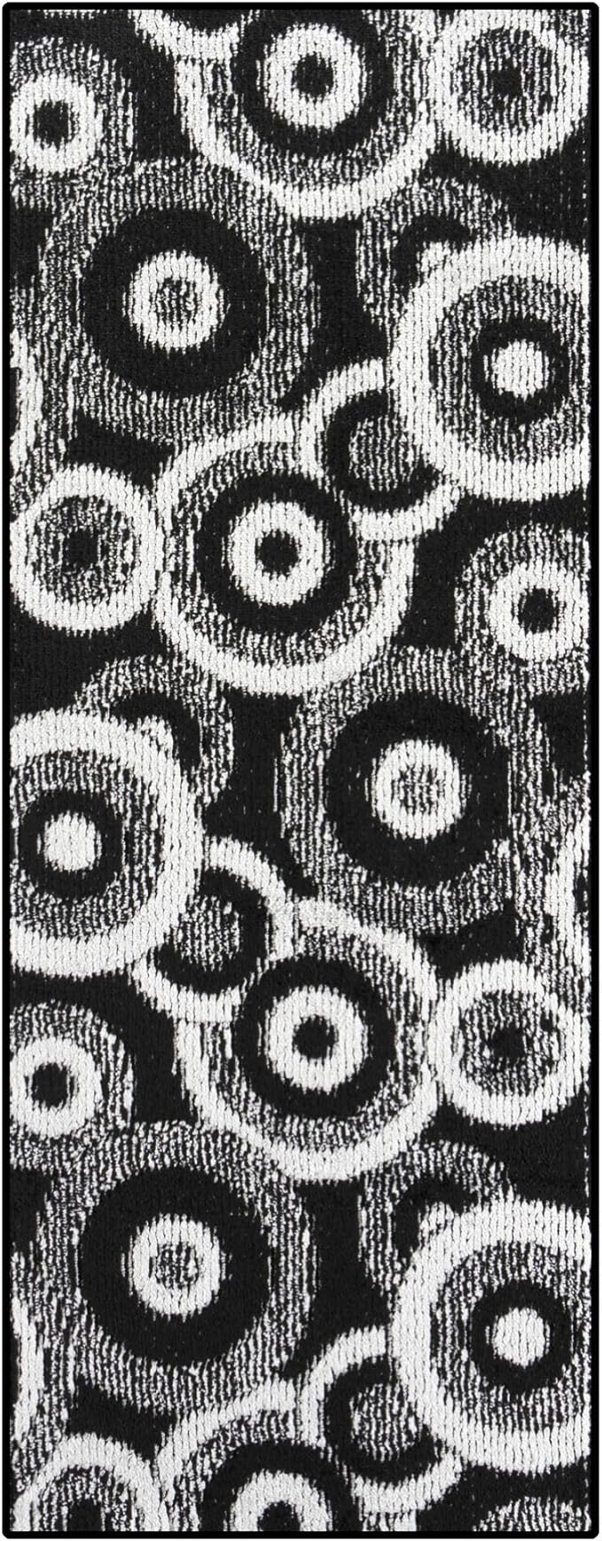 Custom Size Black Hallway Runner Rug | Cut to Length 2'3" x 11' | Non-Slip & by RemnazHomeDecor