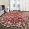 vivorug Round Rug 4ft Vintage Round Area Rug Non-Slip Indoor Carpet by vivorug