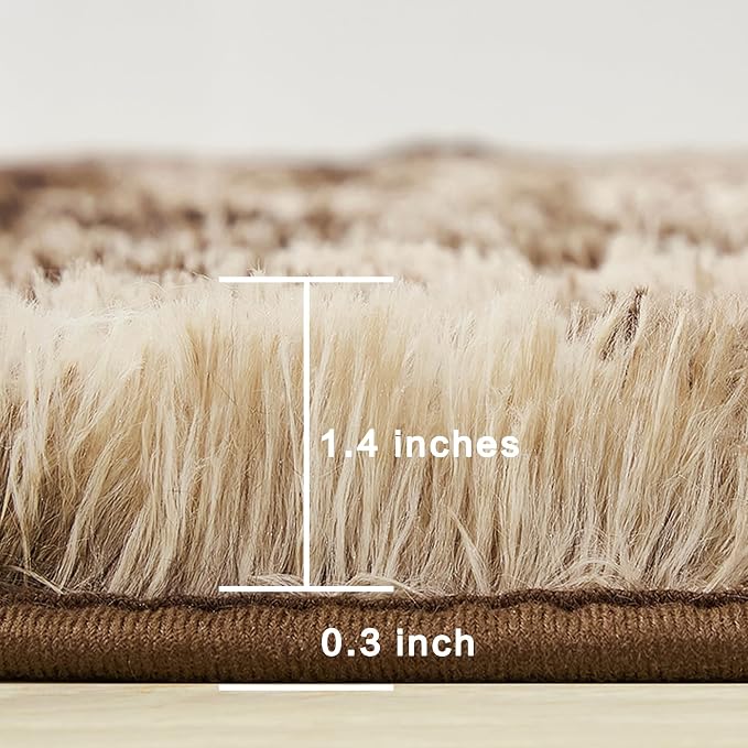Andency 8x10 Area Rugs for Living Room, Upgrade Non-Slip Fluffy Soft Large Shag - Image 2