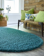 Unique Loom Solid Shag Collection Area Rug - Image 3