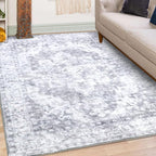 COMSLE 4x6 Rugs for Living Room Washable Area Rugs for Bedroom Faux Wool - Image 6