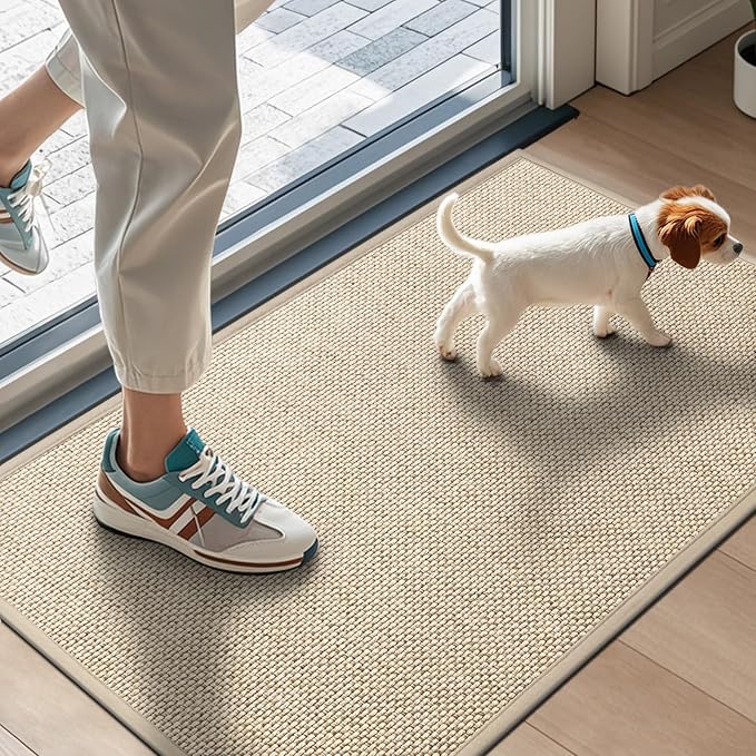 LEKEEPGO Door Mat 17"x29", Non Slip Door Mat Indoor Entrance, Rubber Backing by LEKEEPGO