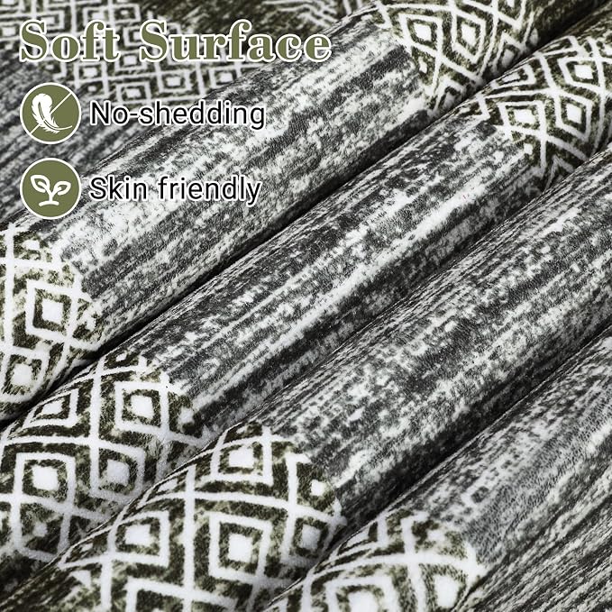 GarveeHome 10x13 Large Washable Geometric Area Rug Non Slip Non Shedding Floor - Image 4