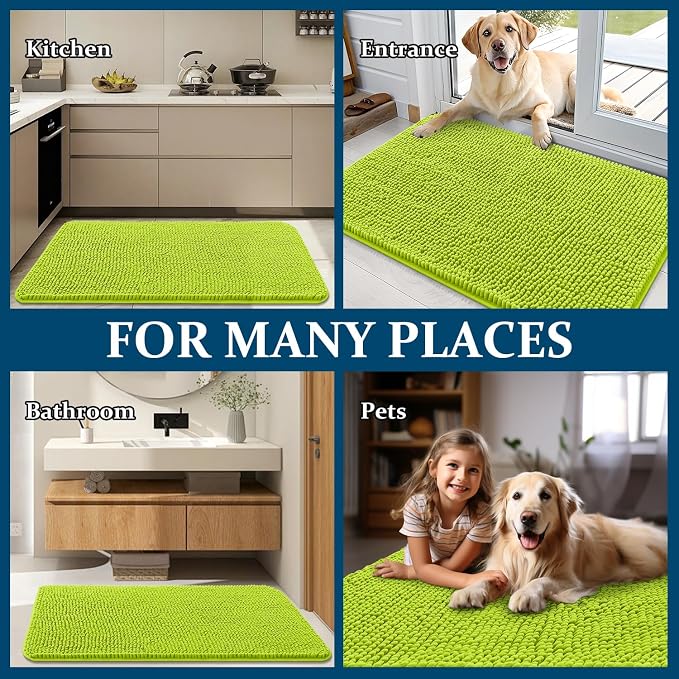 OLANLY Dog Door Mat for Muddy Paws 44x24, Absorbs Moisture and Dirt, Absorbent - Image 8
